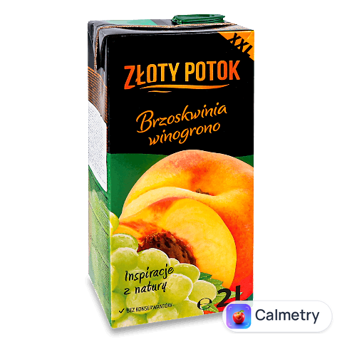 Напій соковмісний Zloty Potok Персиково-виноградн, 2л