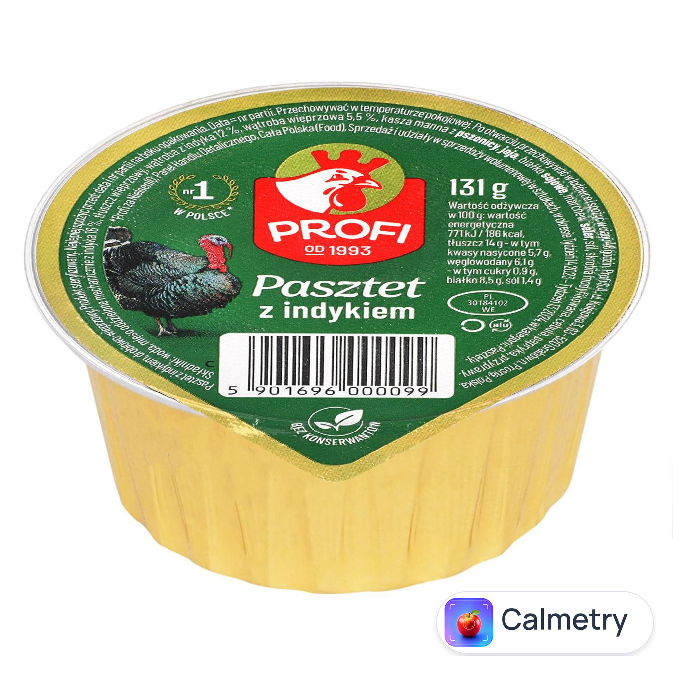 Паштет Profi з м’яса індички та свининою 131г — фото продукту