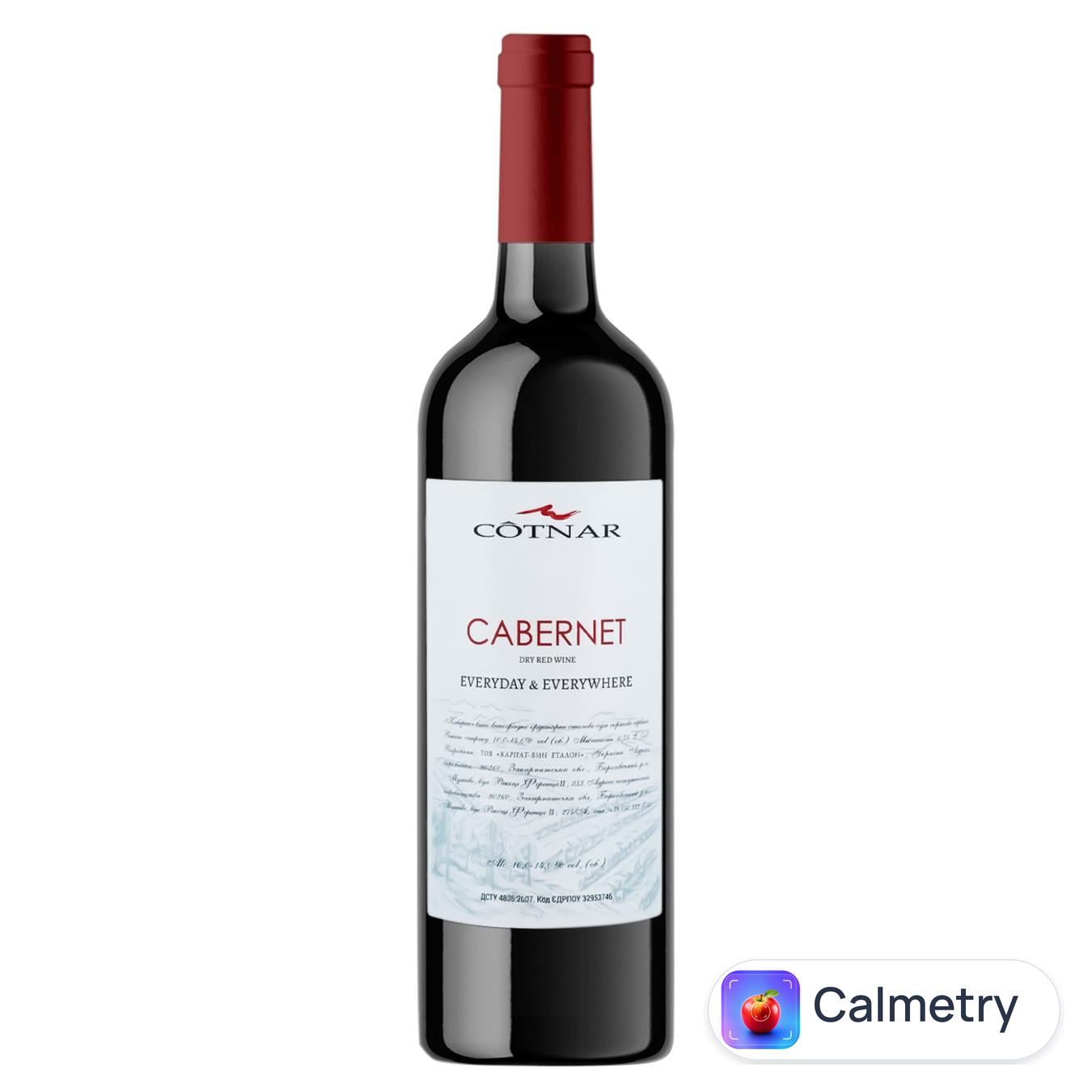 Вино Cotnar Cabernet червоне сухе 11-14% 0,75л — фото продукту