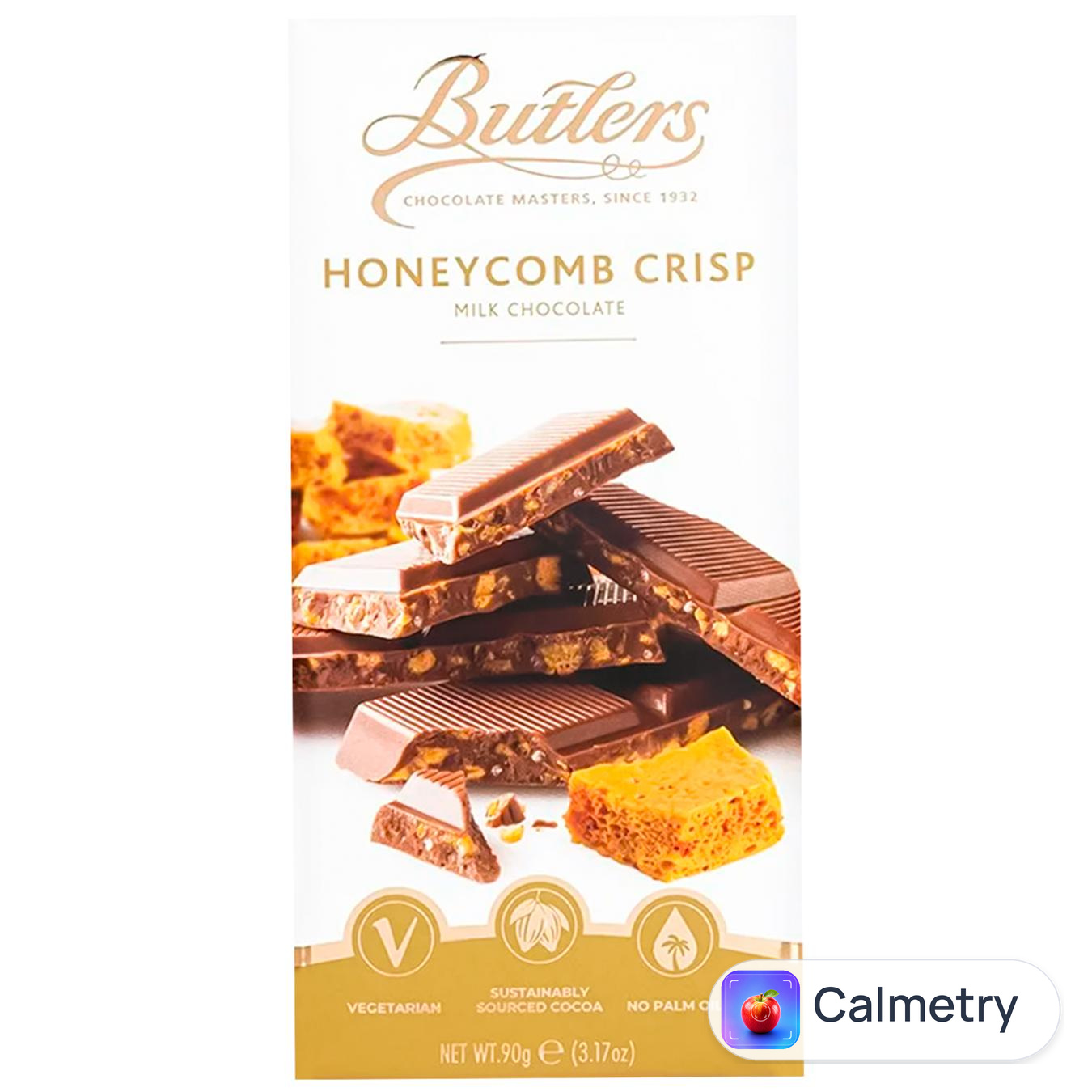 Шоколад молочний Butlers з хрусткими медовими сотами 90г