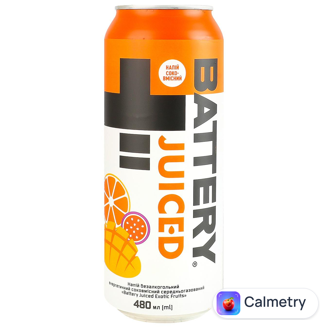 Напій енергетичний Battery Juiced Exotic Fruits 0,48л