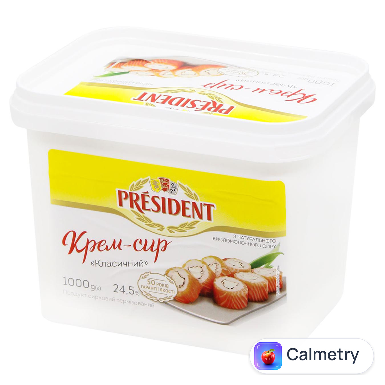 Крем-сир President Класичний 24,5% 1кг