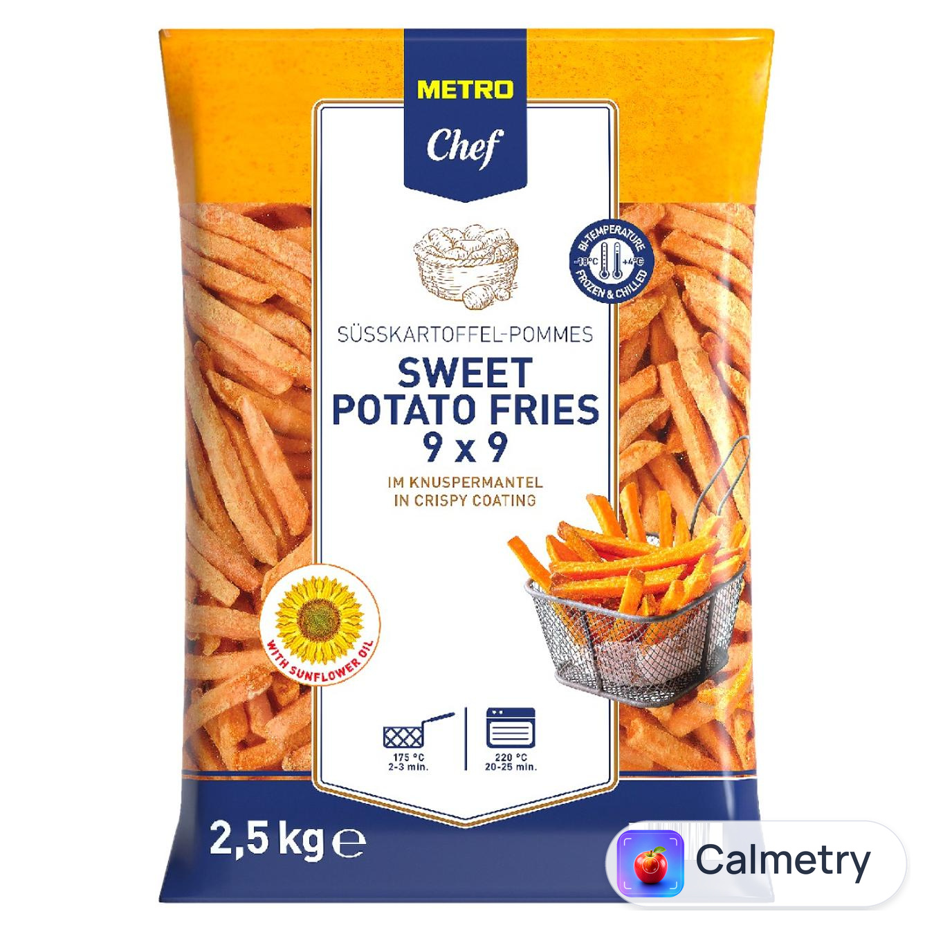 Батат-фрі Metro Chef 9x9 швидкозаморожений 2,5кг