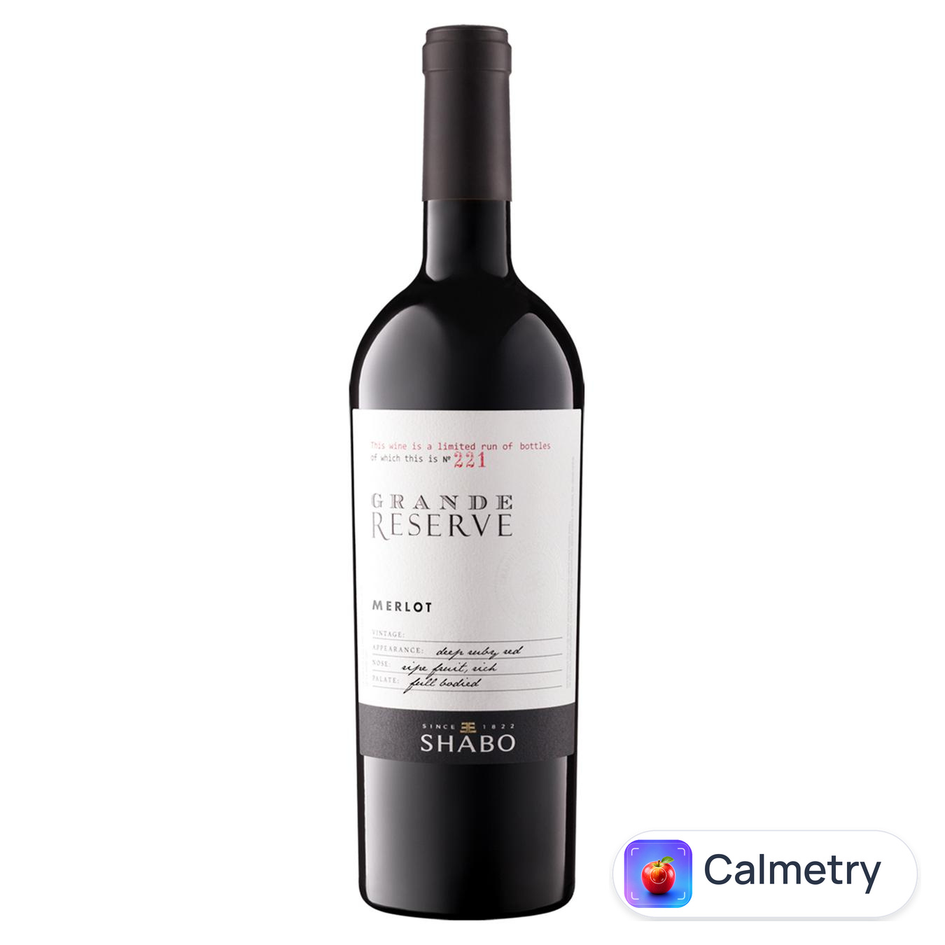 Вино Shabo Grande Reserve Мерло червоне сухе 13,6% 0,75л