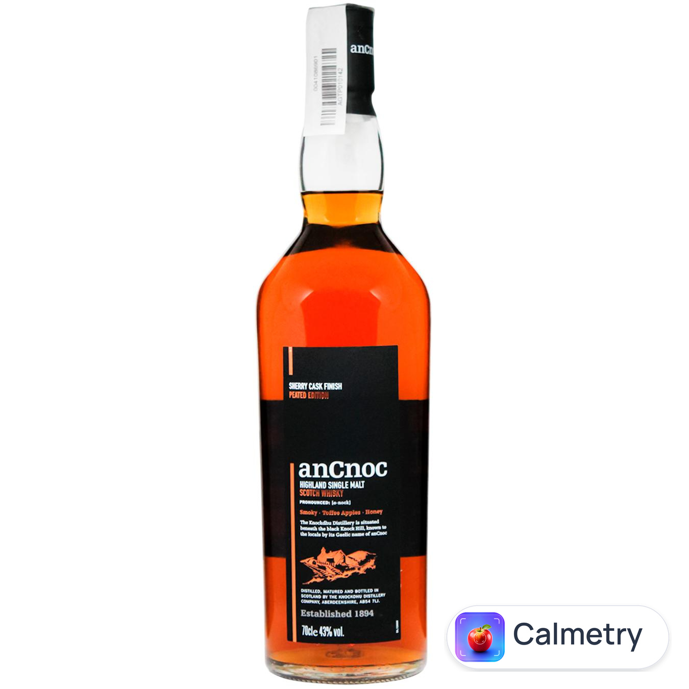 Віскі AnCnoc Sherry Peated 43% 0,7л