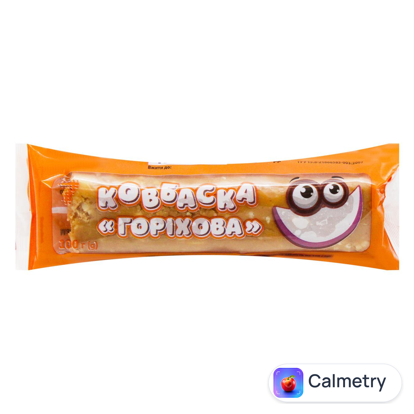 Ковбаска 7 горіхова зі смаком вершків 100г