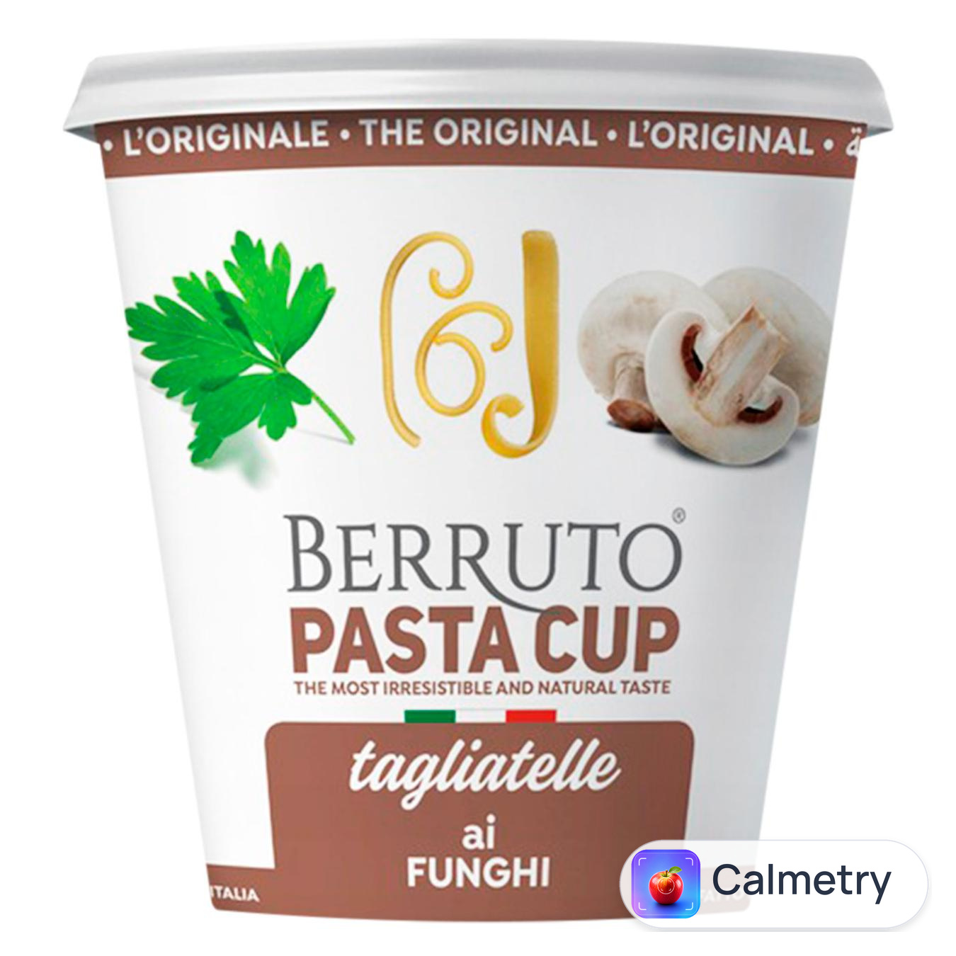 Макаронні вироби Berruto Pasta Cup Тальятелле з грибами швидкого приготування 70г