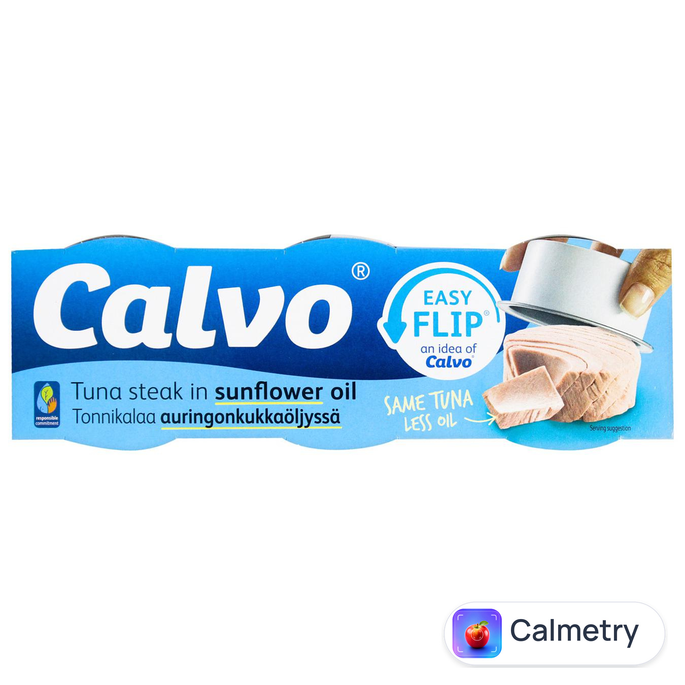 Тунець Calvo у соняшниковій олії 65г х 3шт — фото продукту