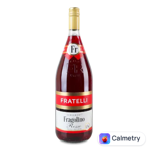 Напій винний Fratelli Fragolino Rosso напівсолодкий газований