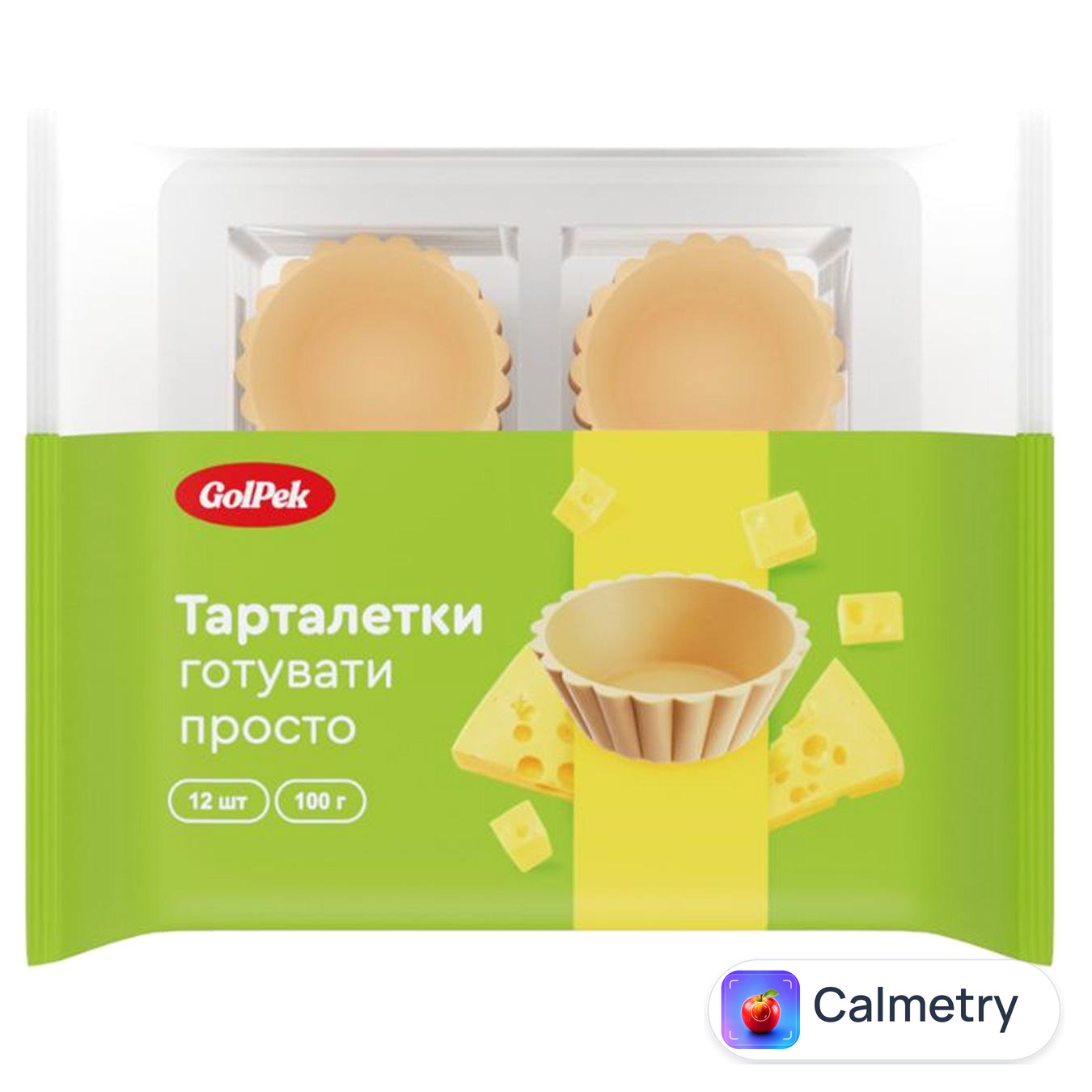 Тарталетки GolPek зі смаком сиру 12шт 100г