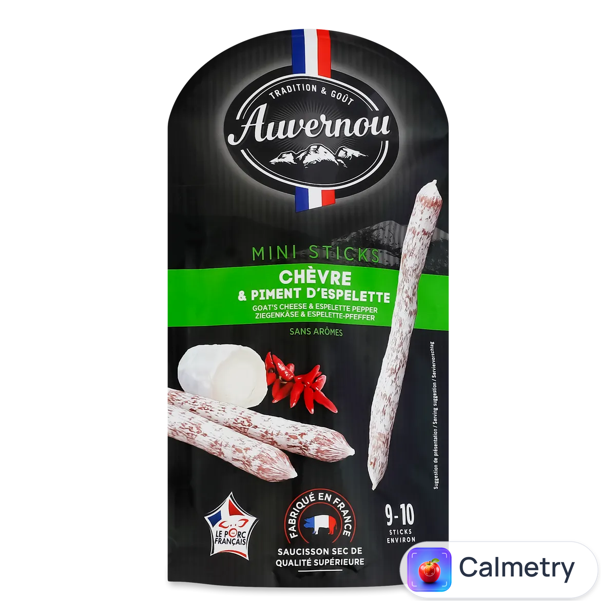 Ковбаски Auvernou з козячим сиром та перцем еспелет міні с/в 100г