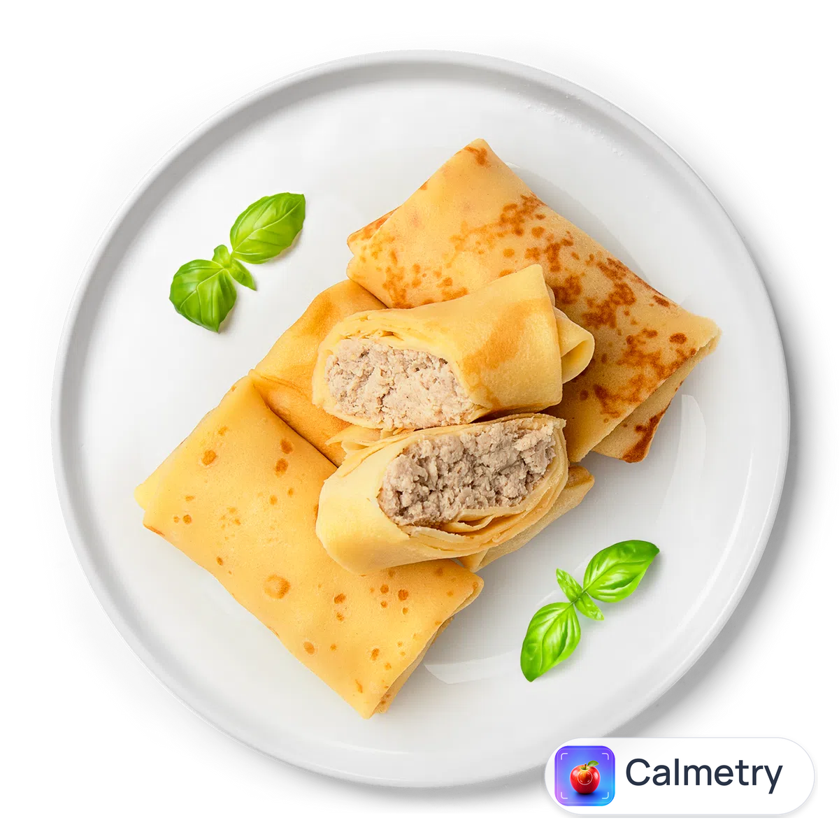 Млинці на молоці з м'ясом