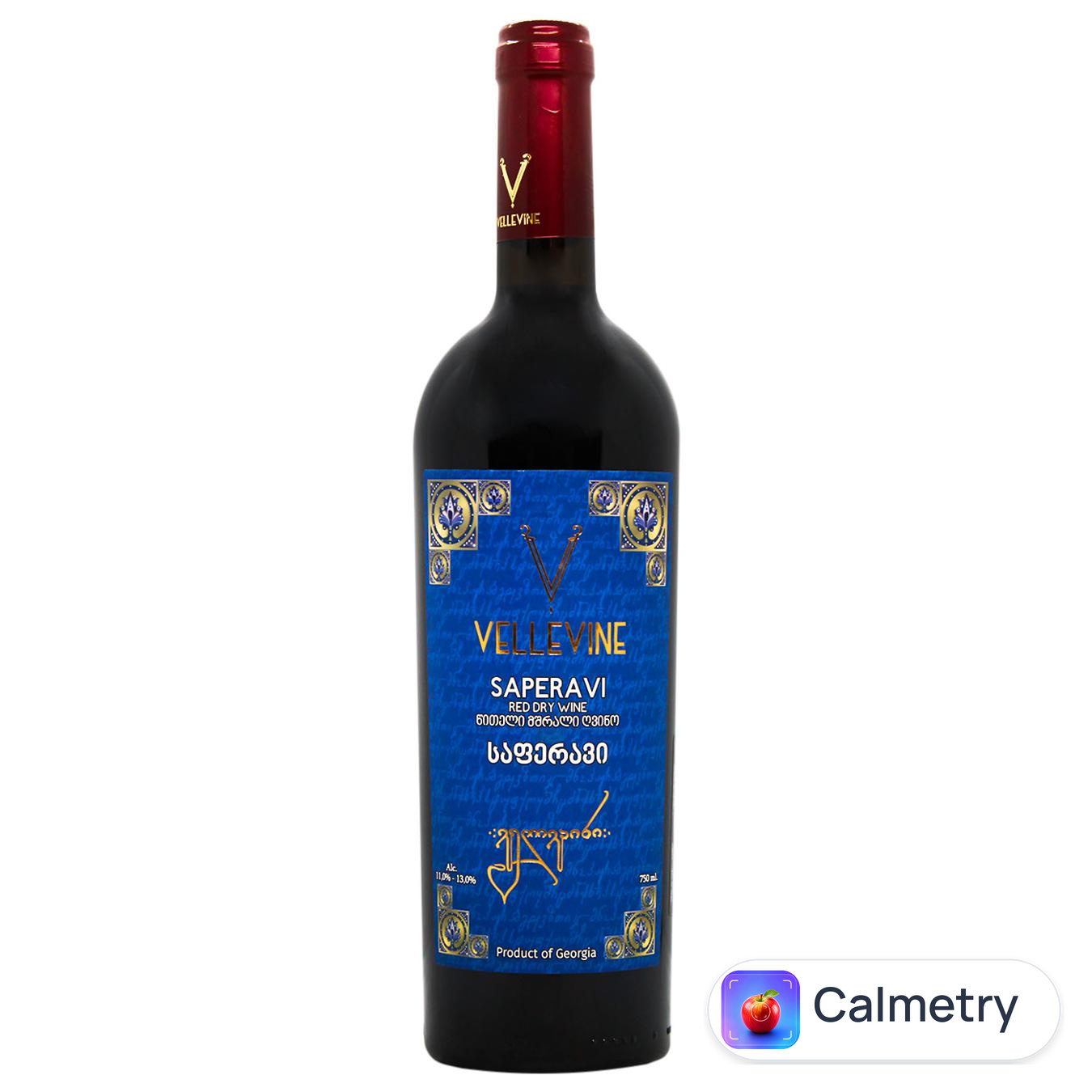 Вино Vellevine Saperavi червоне сухе 11-13% 0.75л