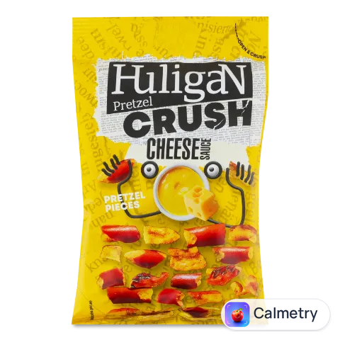 Крекер HuligaN шматочки кренделів зі смаком сирного соусу