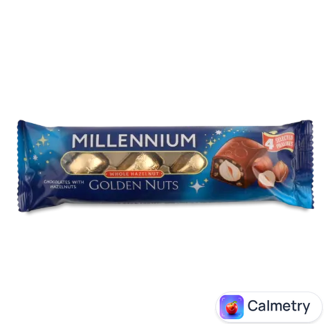 Цукерки Millennium Golden Nut з начинкою та цілими горіхами