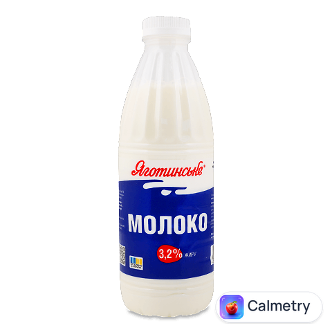 Молоко пастеризоване «Яготинське» 3,2%, 870г