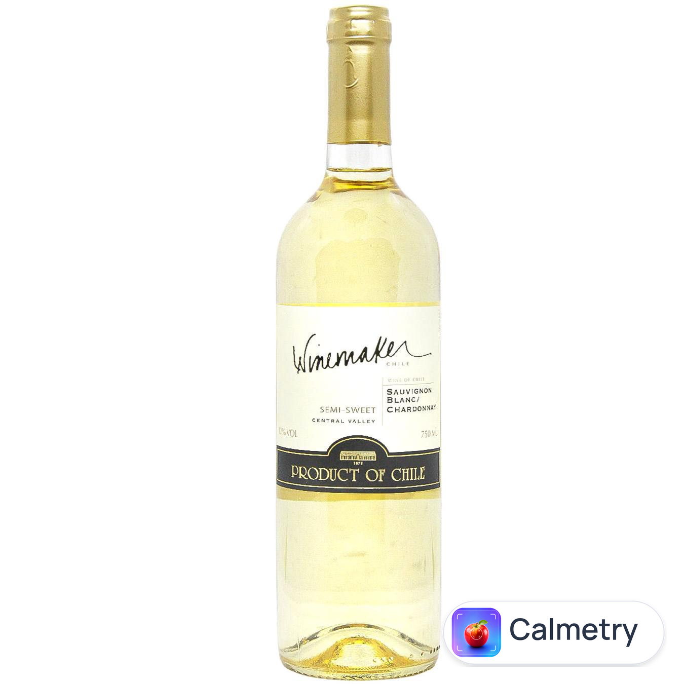Вино Winemaker Sauvignon Blanc-Chardonnay біле напівсолодке 12% 0,75л — фото продукту