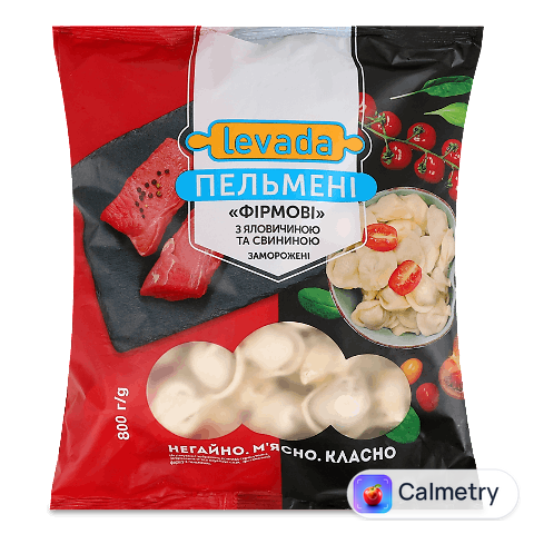 Пельмені Levada «Фірмові» з яловичиною та свининою, 0,8кг