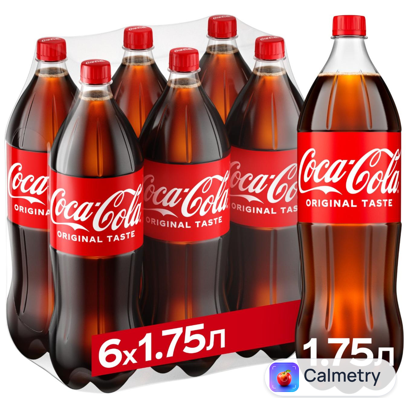 Напій газований Coca-Cola 1,75л 6шт