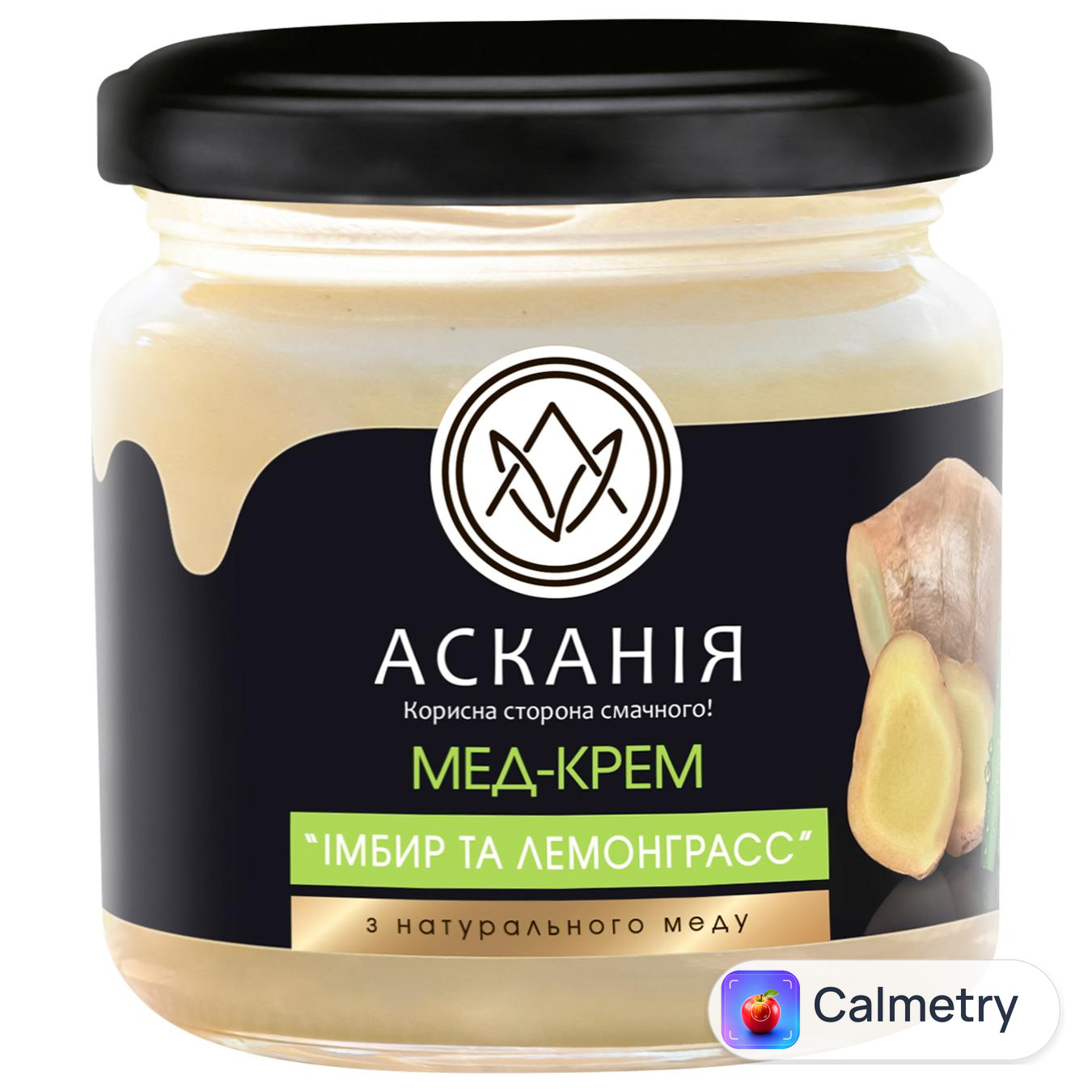 Мед-крем Асканія-Пак імбир та лемонграсс 250г — фото продукту