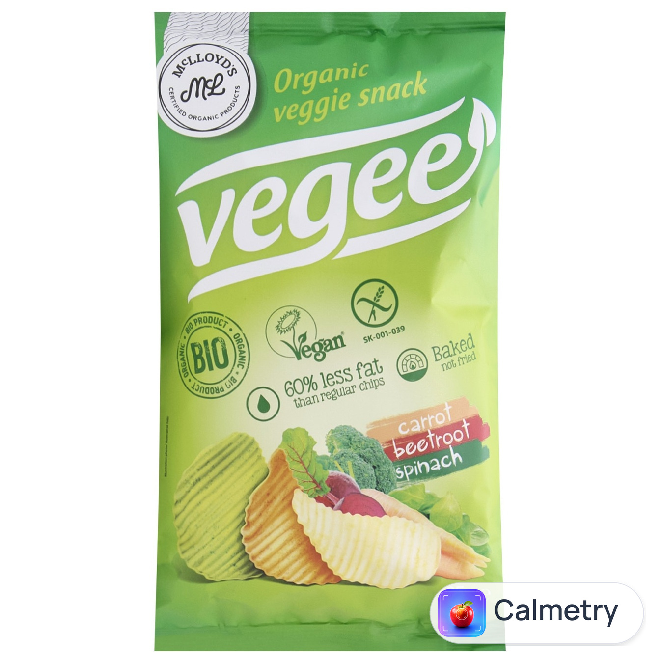 Снеки Vegee картопляні органічні без глютену 85г