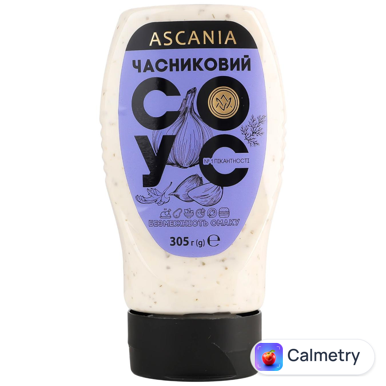 Соус Ascania часниковий 300мл — фото продукту
