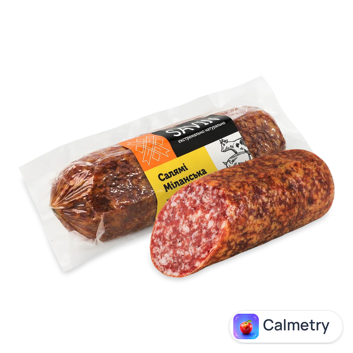 Ковбаса «Лавка традицій» «Савин Продукт» «Салямі Міланська» с/к в/ґ в/у Savin Product