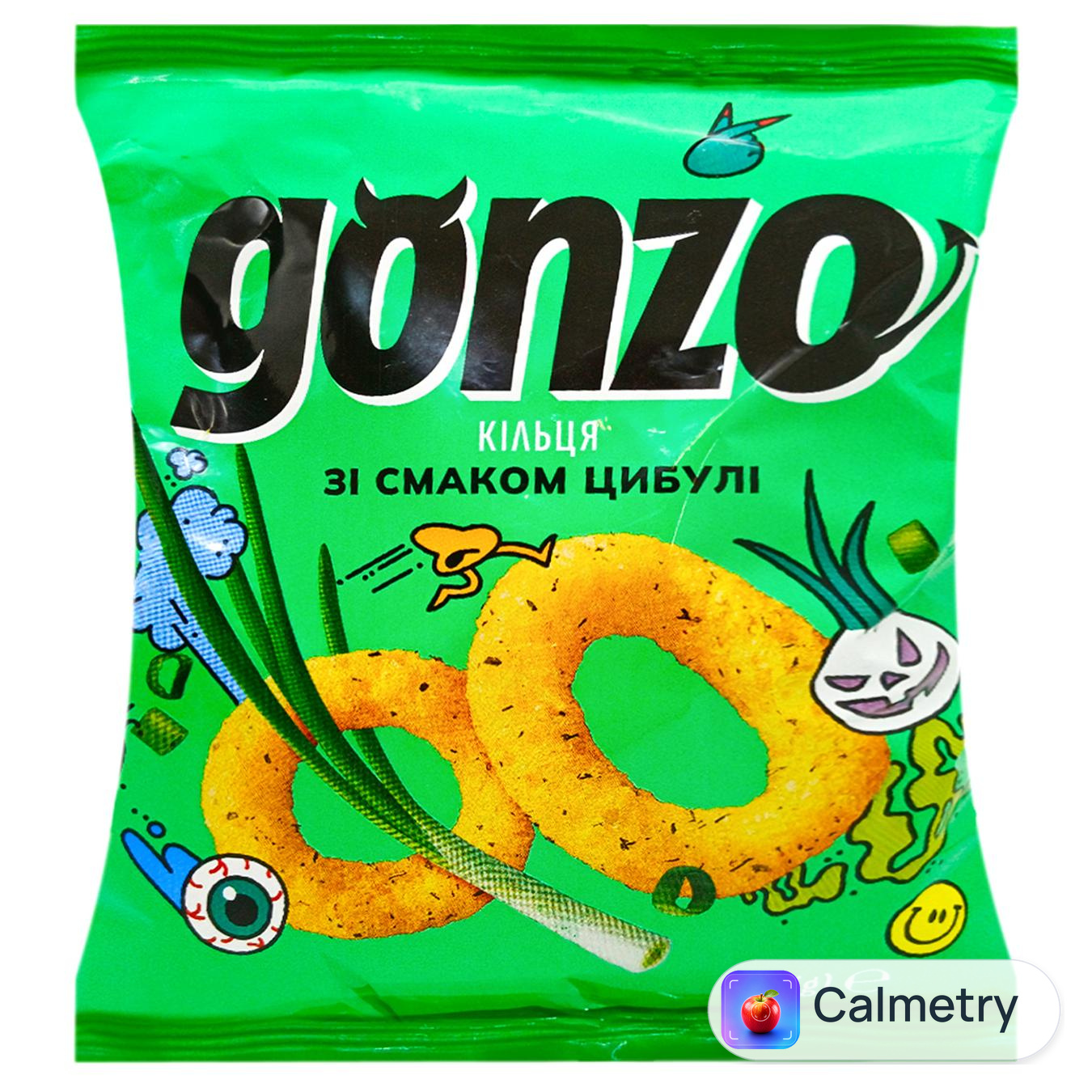Кільця кукурудзяні Gonzo зі смаком цибулі 40г