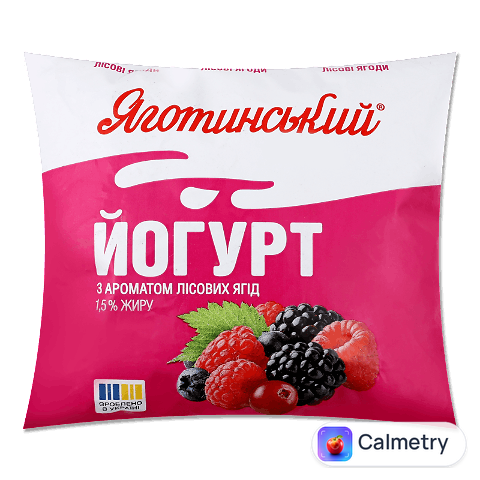 Йогурт Яготинський аромат лісових ягід 1,5% п/п, 400г