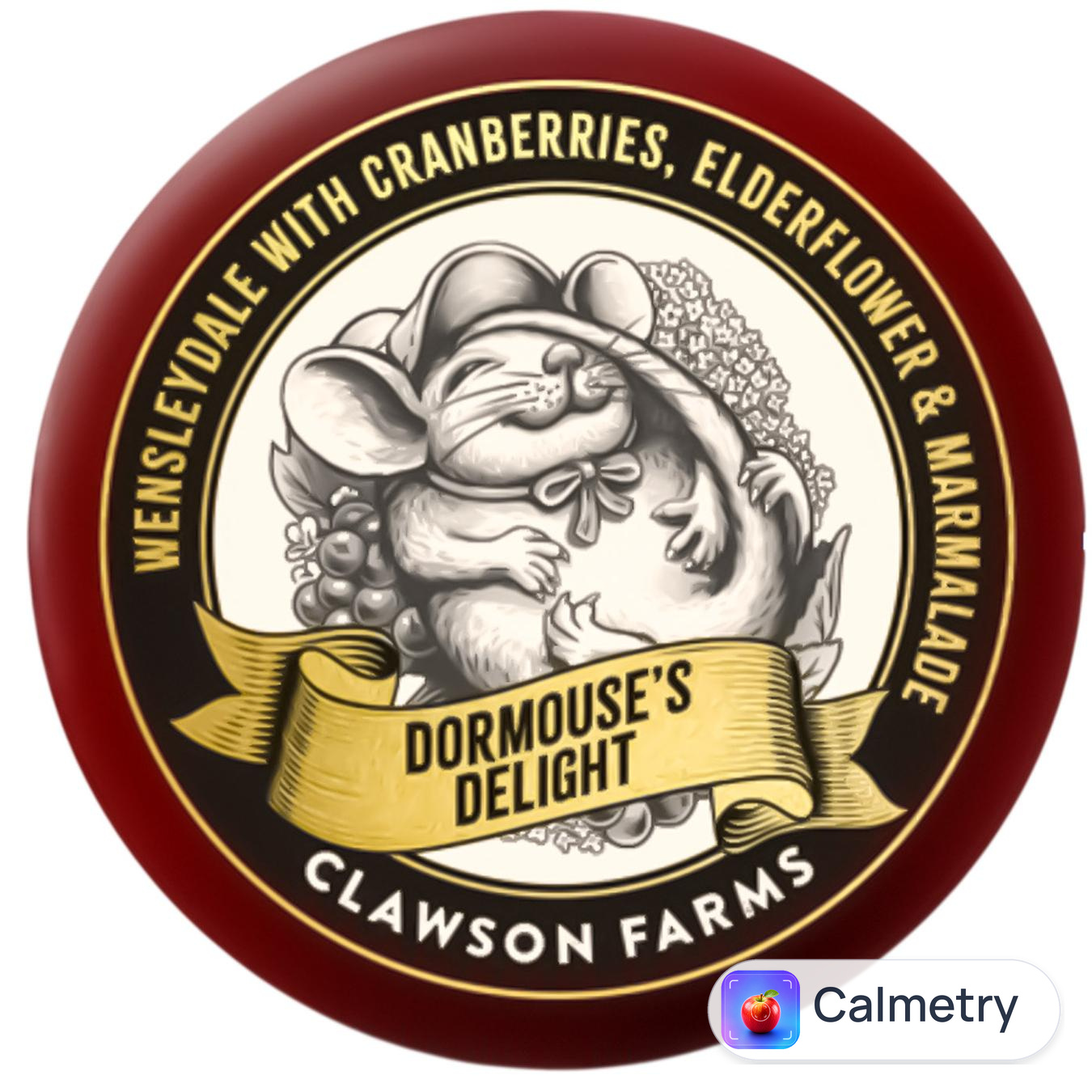 Сир Clawson Dormouse's Delight Wensleydale англійський з журавлиною, бузиною та мармеладом 40% 200г