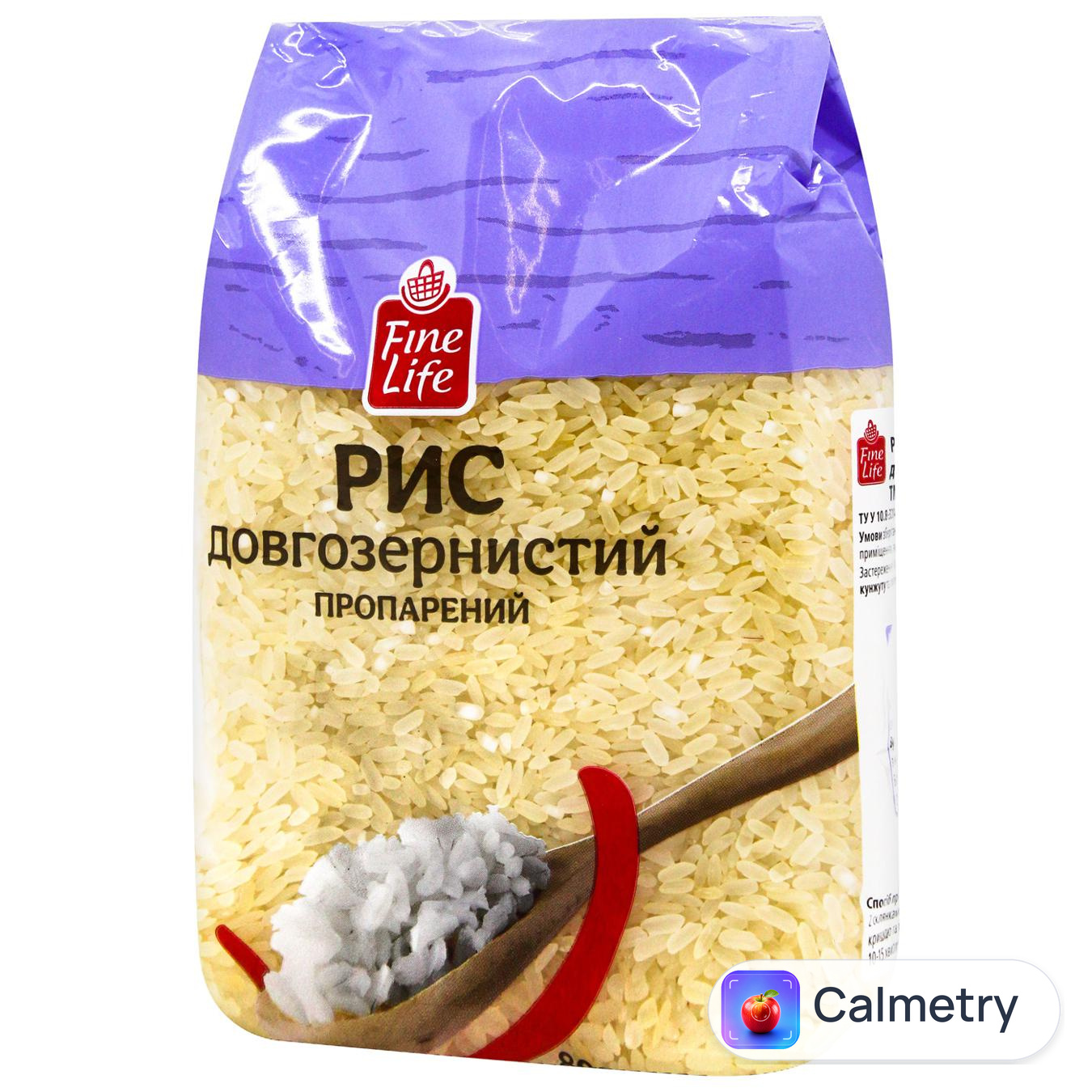 Рис Fine Life довгозернистий пропарений 800г