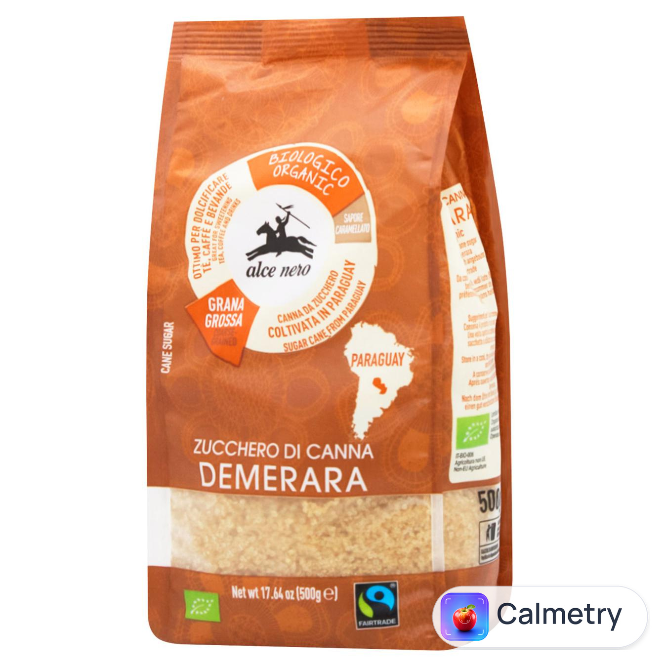 Цукор Alce Nero Biologico-Organic Demerara тростинний 500г