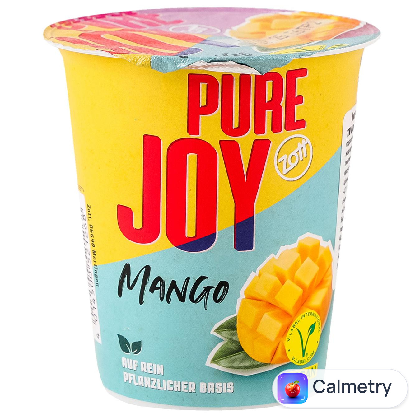 Йогурт Zott Pure Joy кокосово-вівсяний смак манго 140г