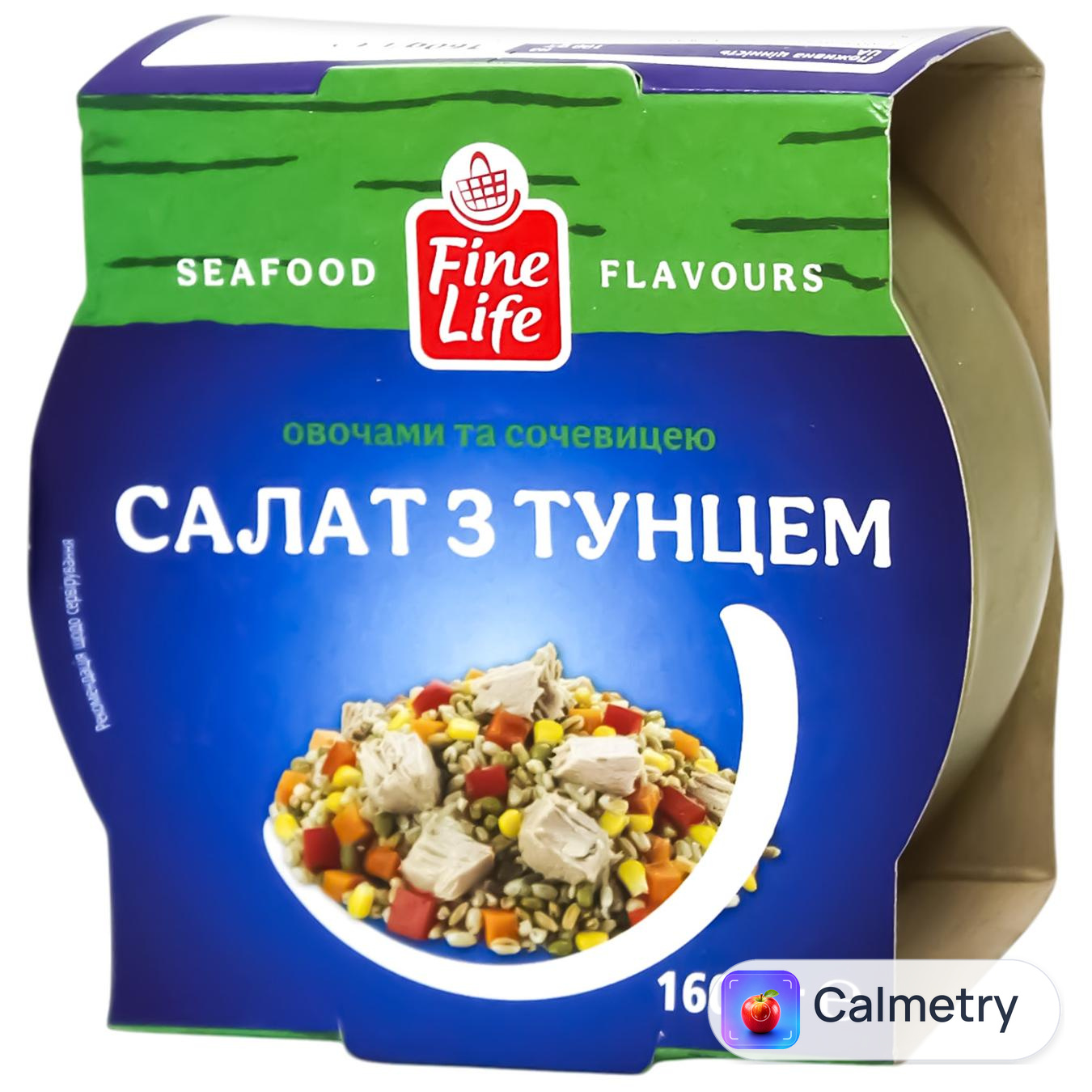 Салат Fine Life з тунцем, овочами та сочевицею 160г