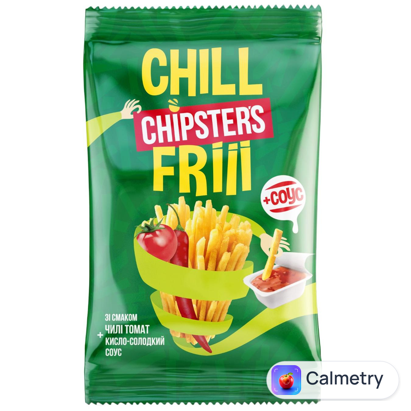 Соломка картопляна Chipsters смак Чилі томат+ соус кисло-солодкий 55г — фото продукту