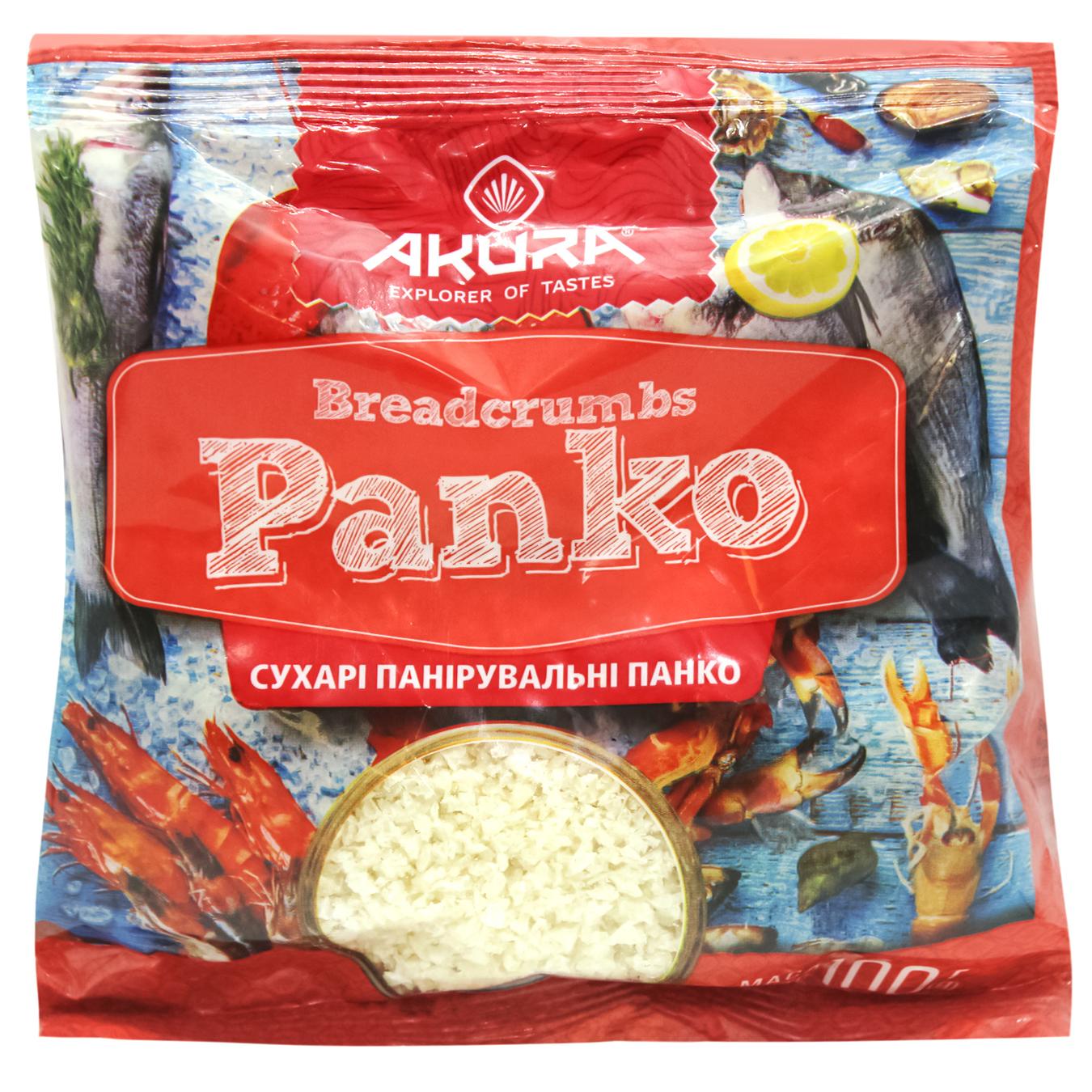 Пластівці панірувальні Акура Панко 100г — фото продукту