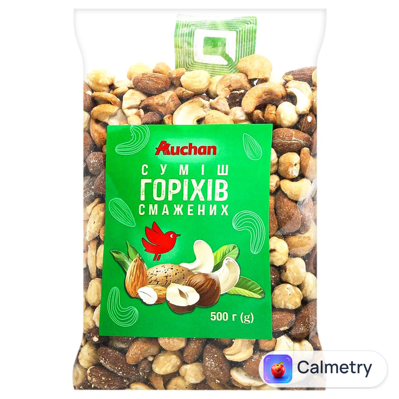 Суміш горіхів Auchan смажених 500г