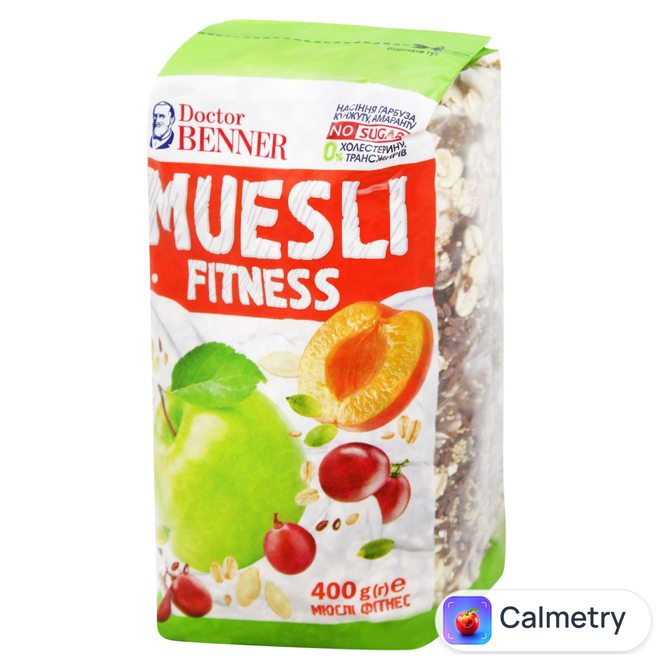 Мюслі Dr. Benner Фітнес 400г — фото продукту