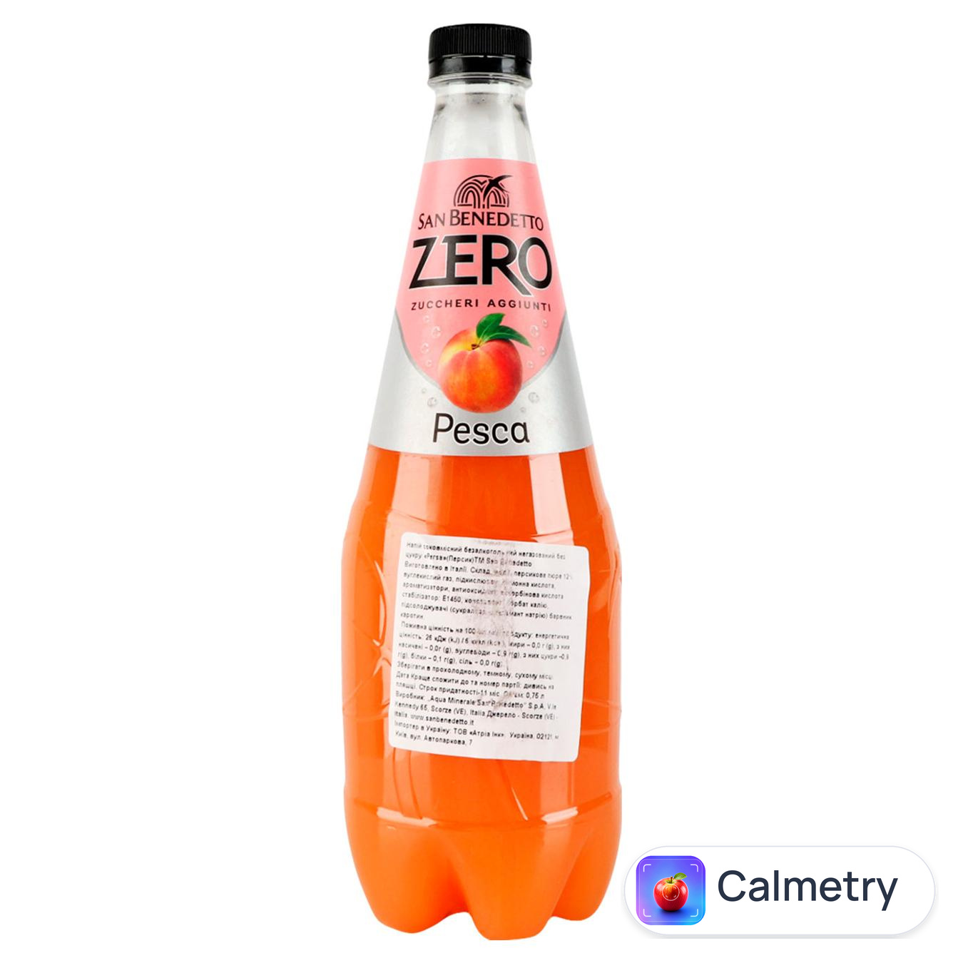Напій газований San Benedetto Peach без цукру 0,75л