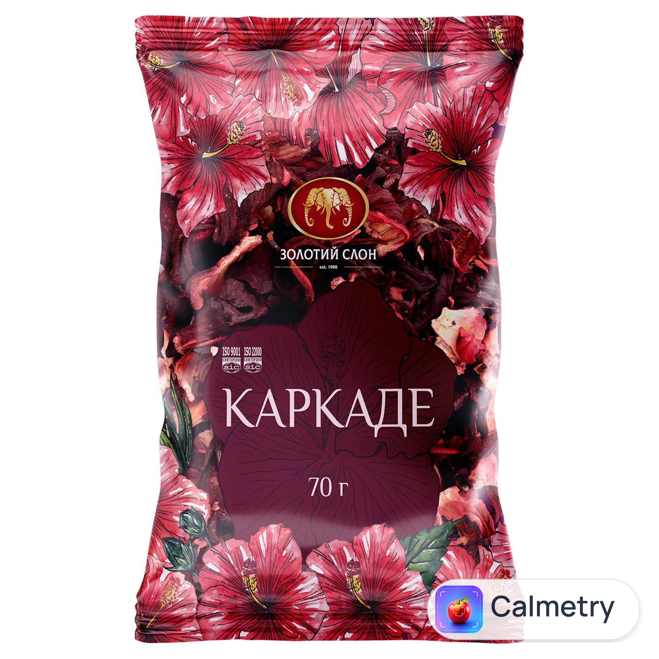 Чай квітковий Золотий Слон Каркаде 70г
