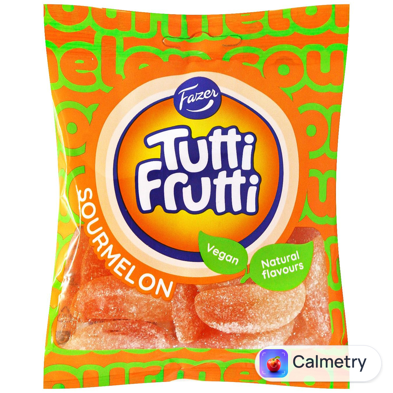 Цукерки Fazer Tutti Frutti Диня з кислинкою жувальні 90г