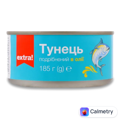 Тунець Extra! подрібнений в олії