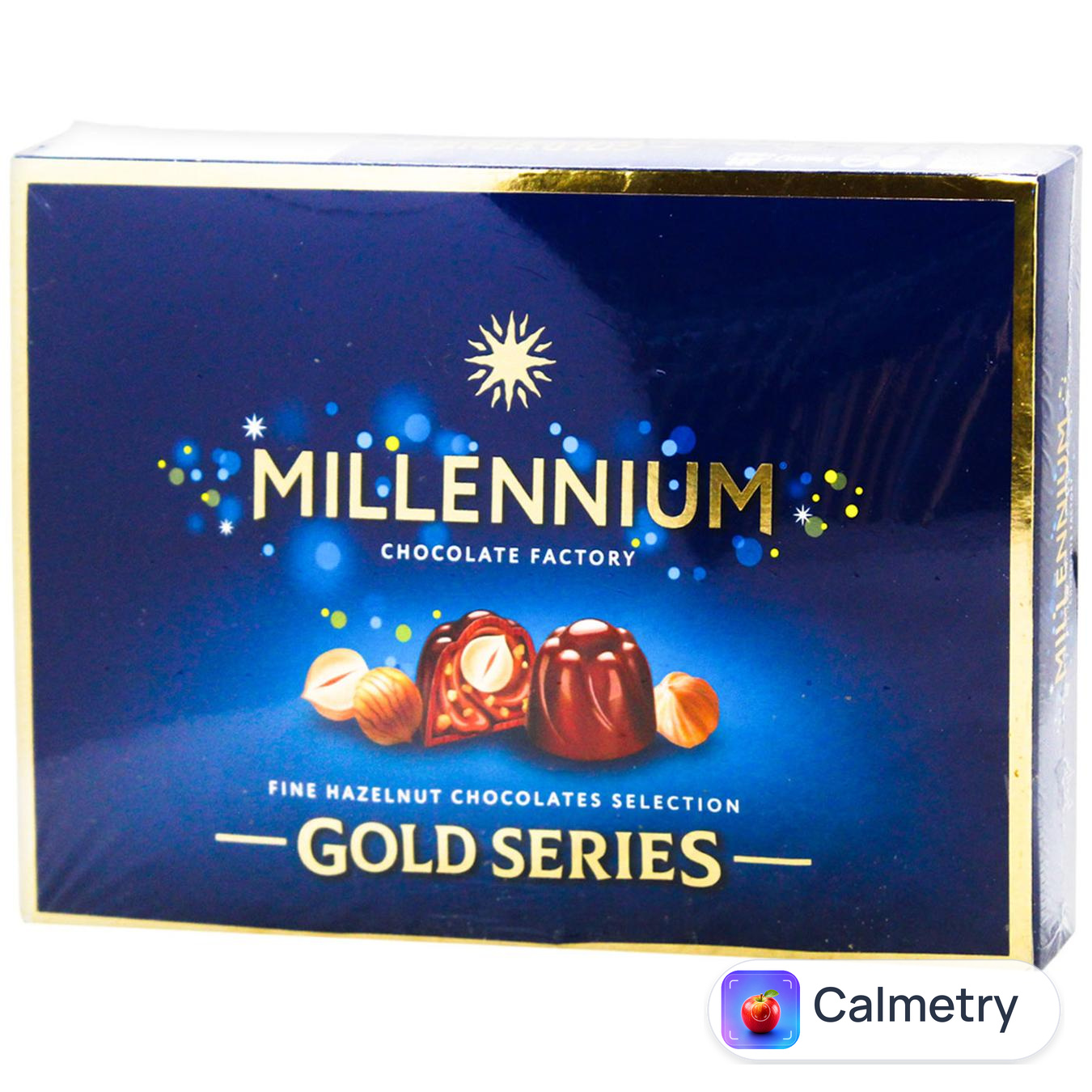 Цукерки Millennium Gold в молочному шоколаді з горіховим кремом та горіхами 205г