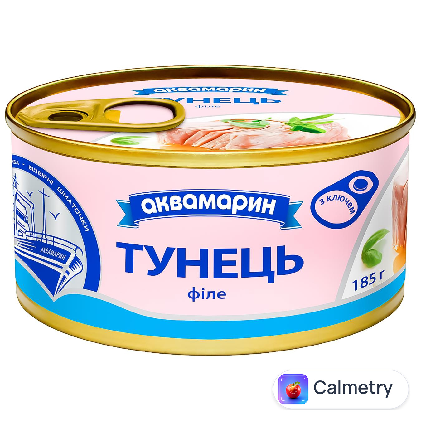 Тунець Аквамарин філе у власному соку 185г