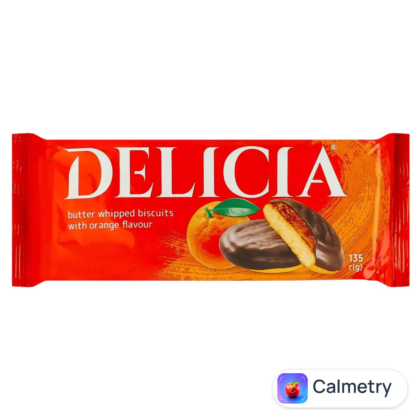 Печиво Delicia здобне зі смаком апельсина 135г — фото продукту