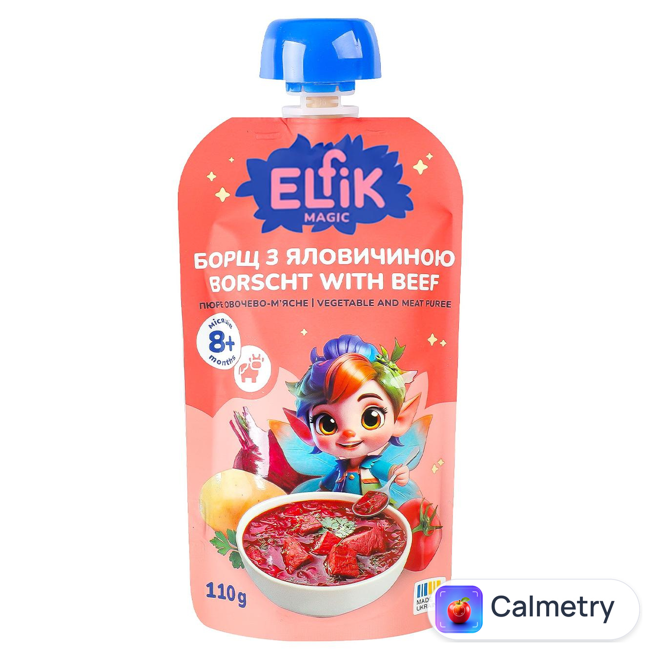 Пюре Elfik Magic борщ з яловичиною 110г — фото продукту