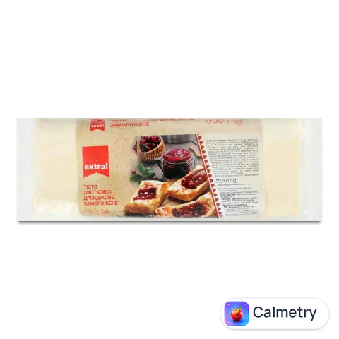 Тісто листкове дріжджове Extra! заморожене 900г