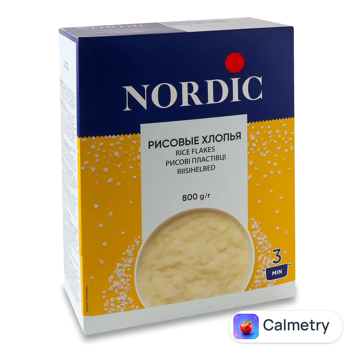 Пластівці Nordic Melia рисові 800г