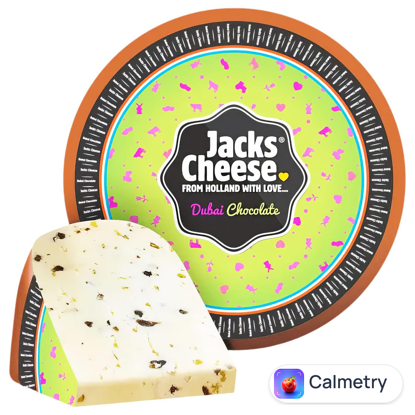 Сир Jacks Cheese Гауда зі смаком дубайського шоколаду 50%