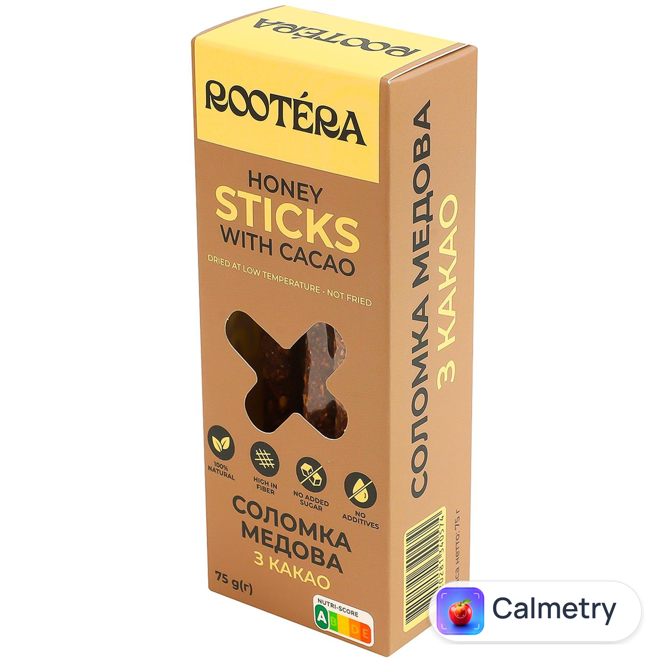 Соломка Rootera медова з какао 75г
